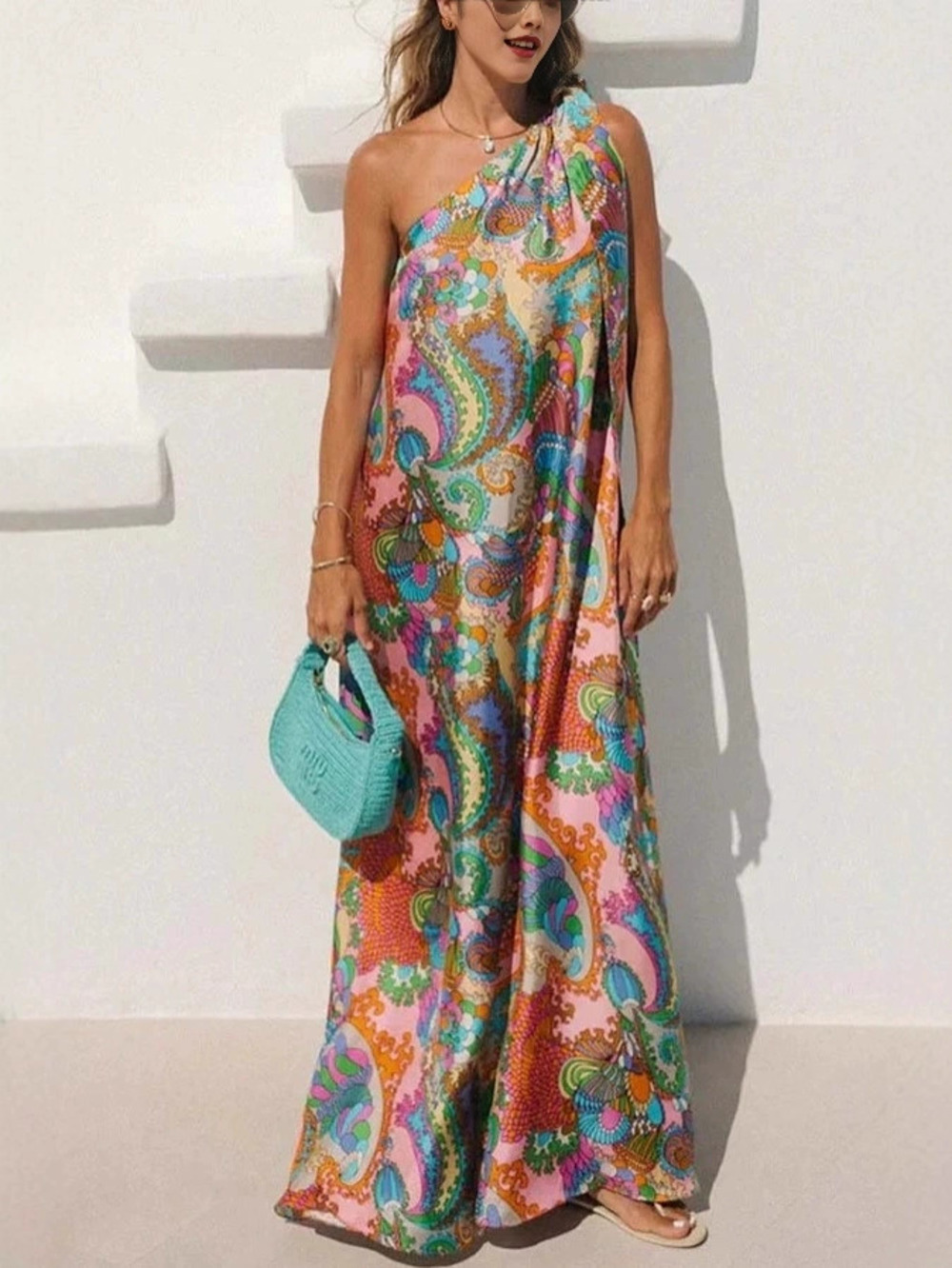 ZARA Fashion Printed Casual Vacation Dress
